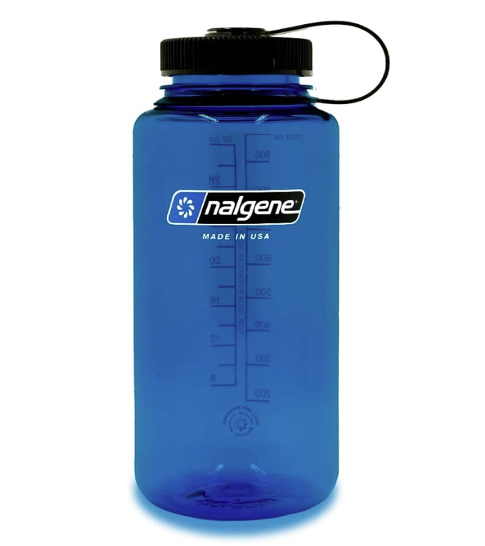 Nalgene Sustain Tritan BPA-Free Water Bottle Made with Material Derived from 50% Plastic Waste, 32 OZ, Wide Mouth