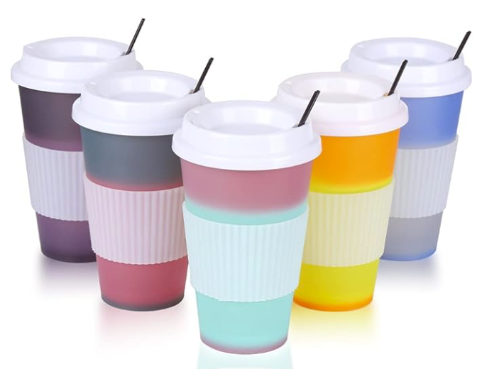 Reusable Color Changing Tumbler Coffee Cups